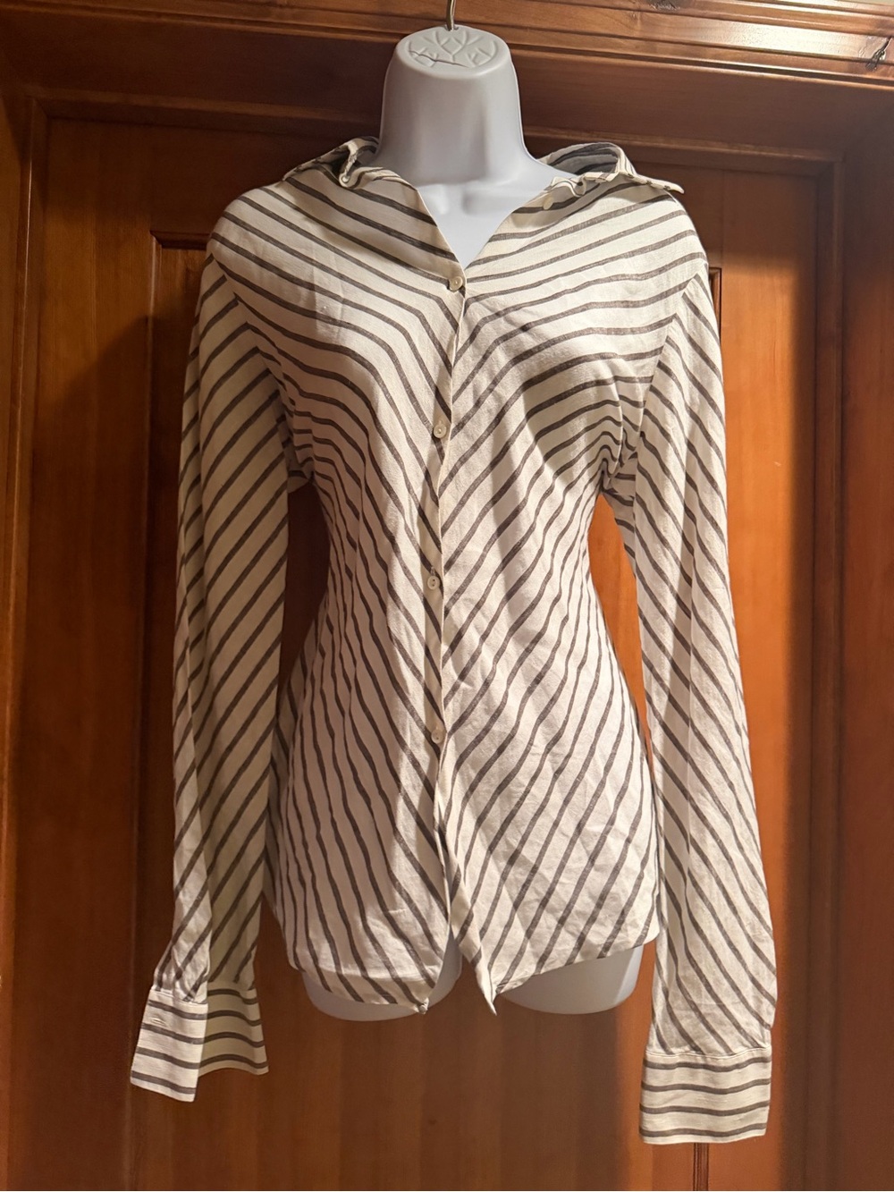 Loro Piana Linen Buttondown Striped Shirt